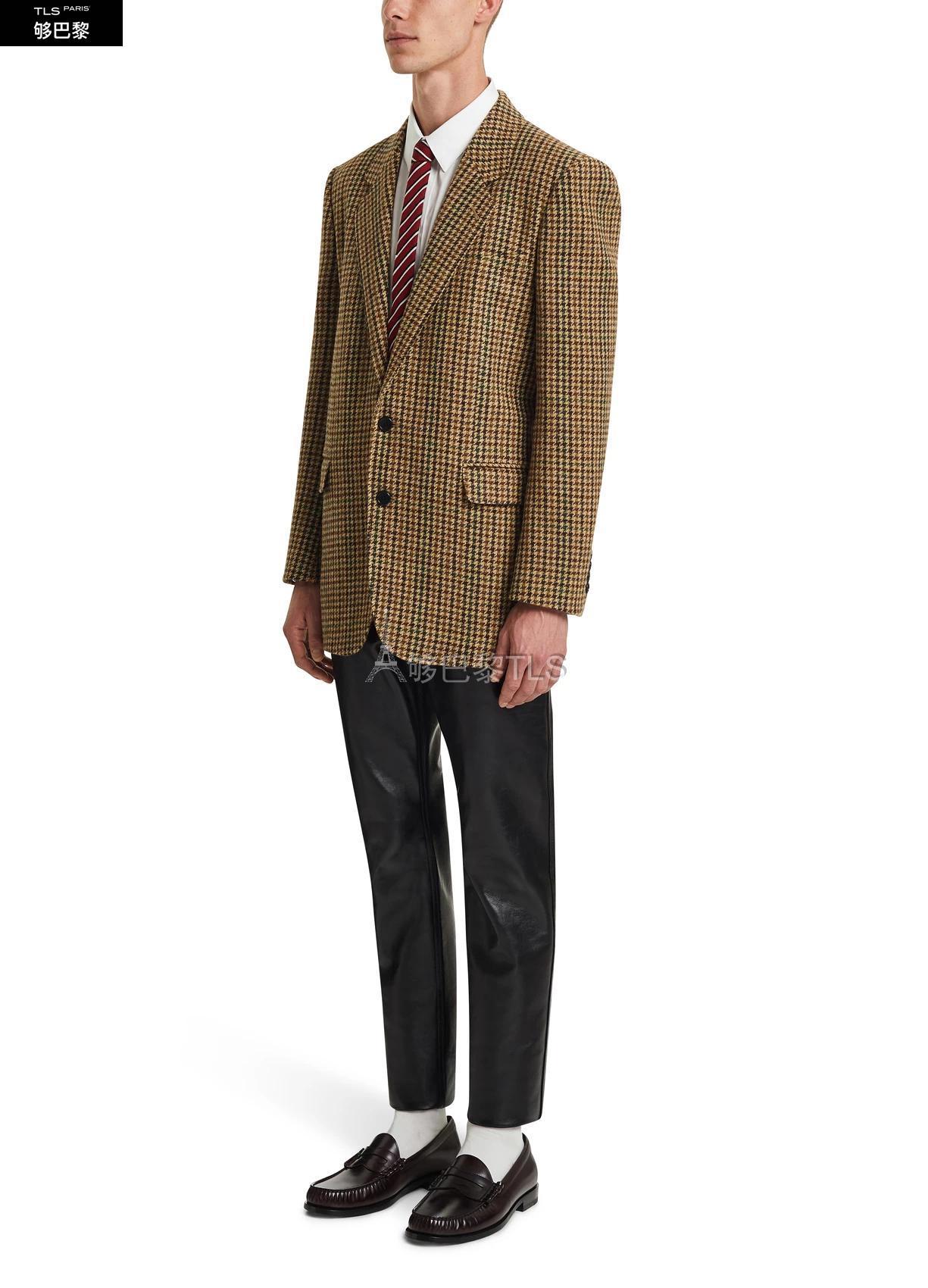 【包邮包税】 celine赛琳思琳 21年春夏 男士 大衣 london 方格羊毛