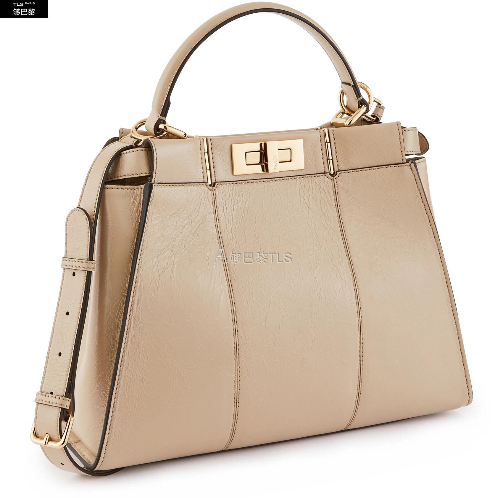 【包邮包税】 fendi芬迪 21年春夏 女士 单肩包 中号经典 peekaboo