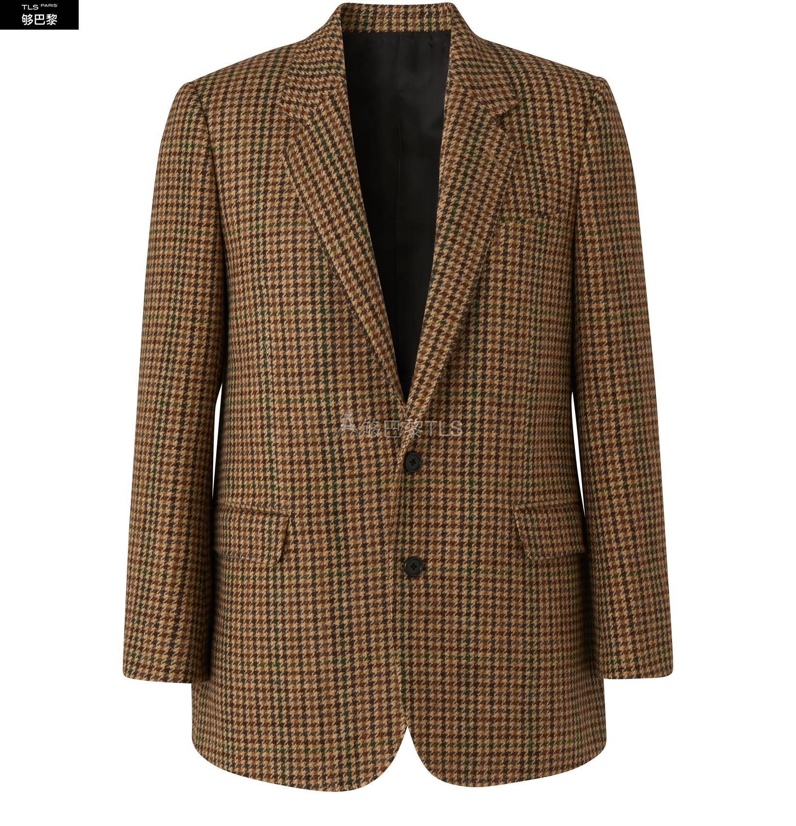 【包邮包税】 celine赛琳思琳 21年春夏 男士 大衣 london 方格羊毛