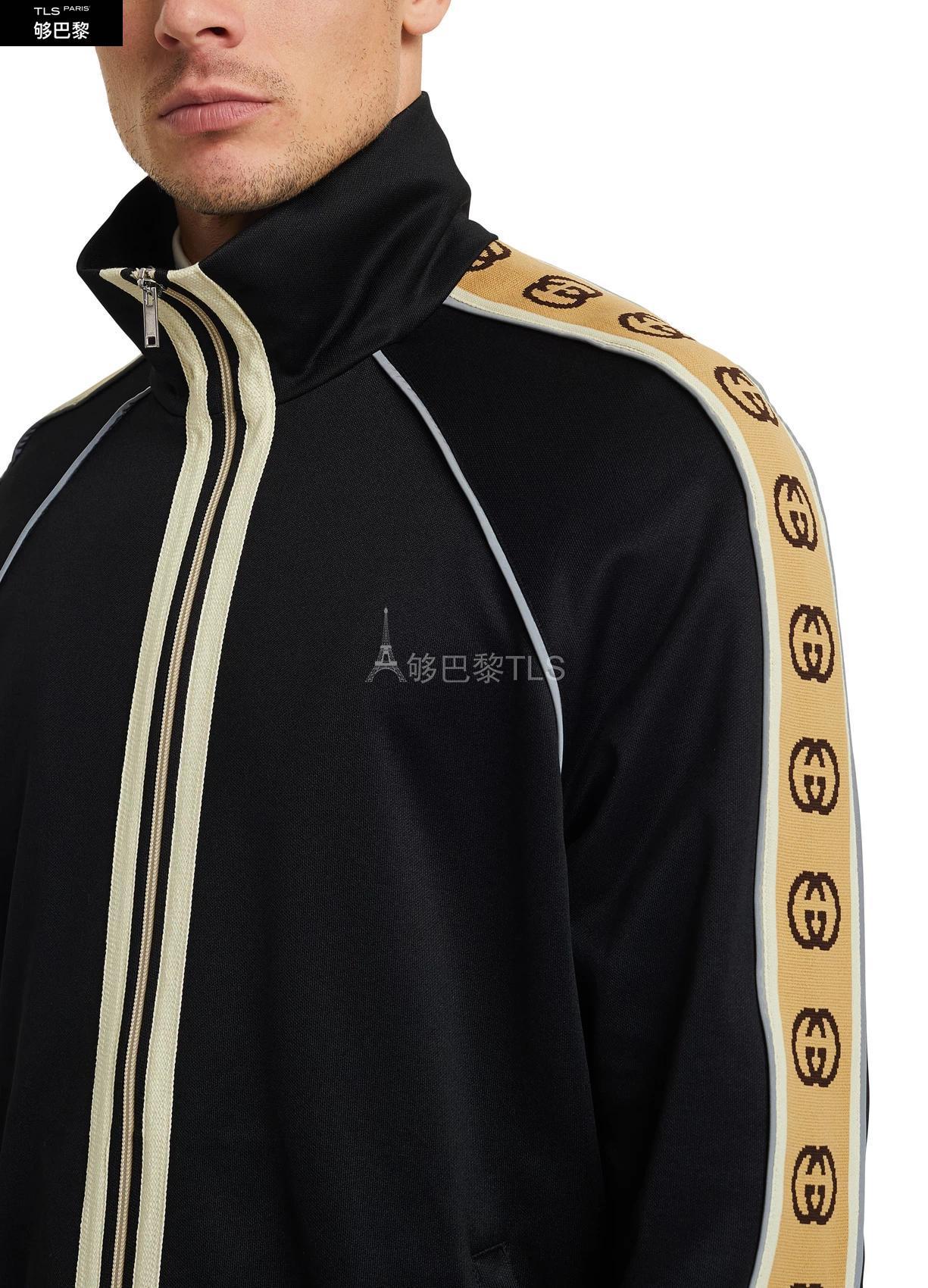 【包邮包税】 gucci古驰 21年春夏 男士 夹克 gg 平针织物夹克 gucn