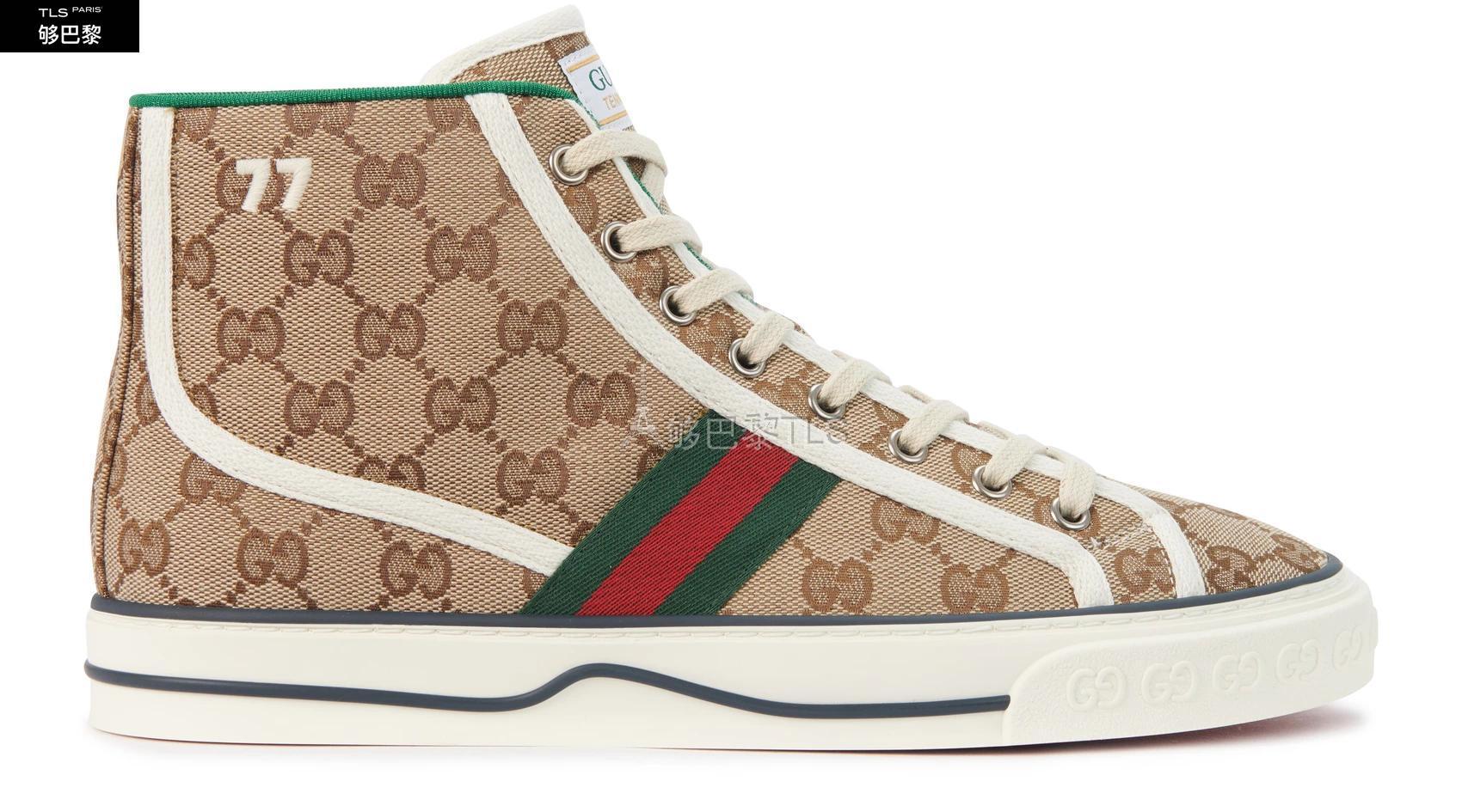 gucci古驰 21年春夏 女士 休闲运动鞋 gucci tennis 高帮运动鞋 gucw3