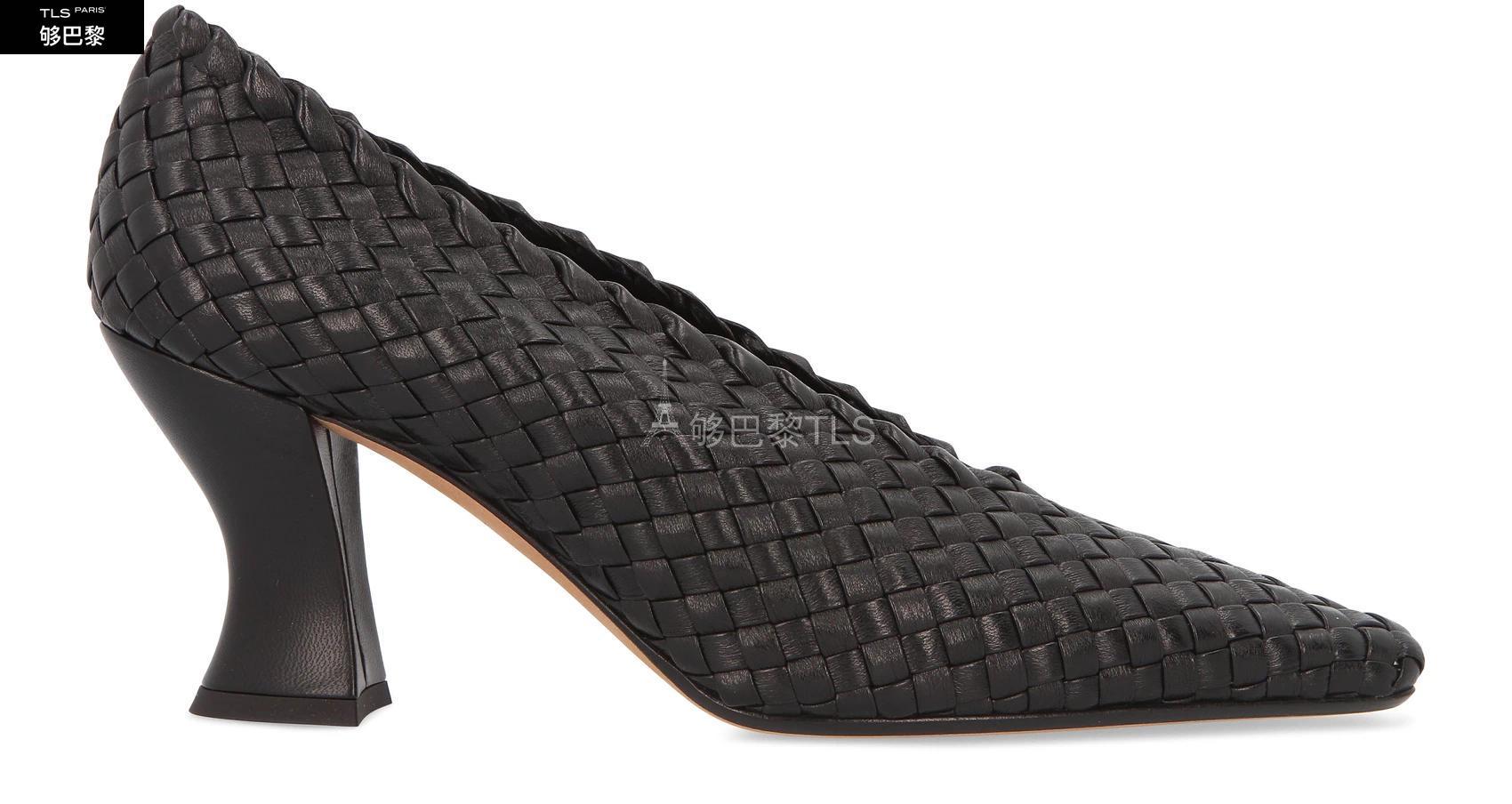 【包邮包税】 bv宝缇嘉 21年春夏 女士 中跟鞋 intrecciato almond