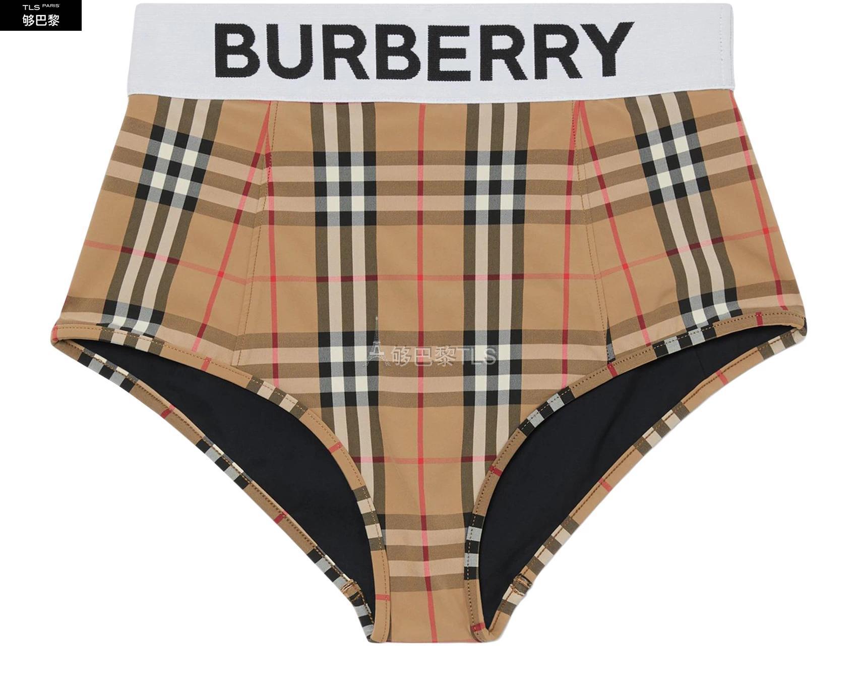 【包邮包税】 burberry 21年春夏 女士 内衣 tessa burberry 印花内裤
