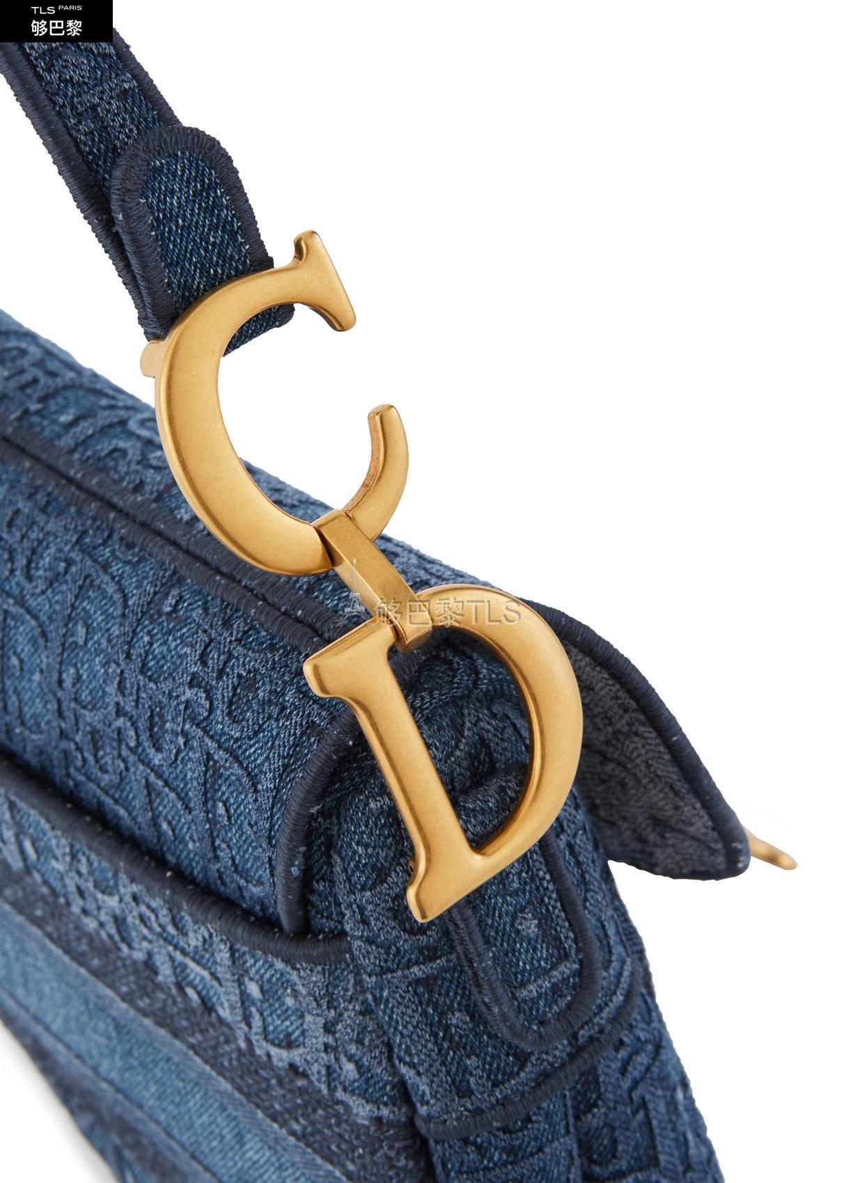 【包邮包税】 dior迪奥 21年春夏 女士 单肩包 saddle 中号刺绣手袋