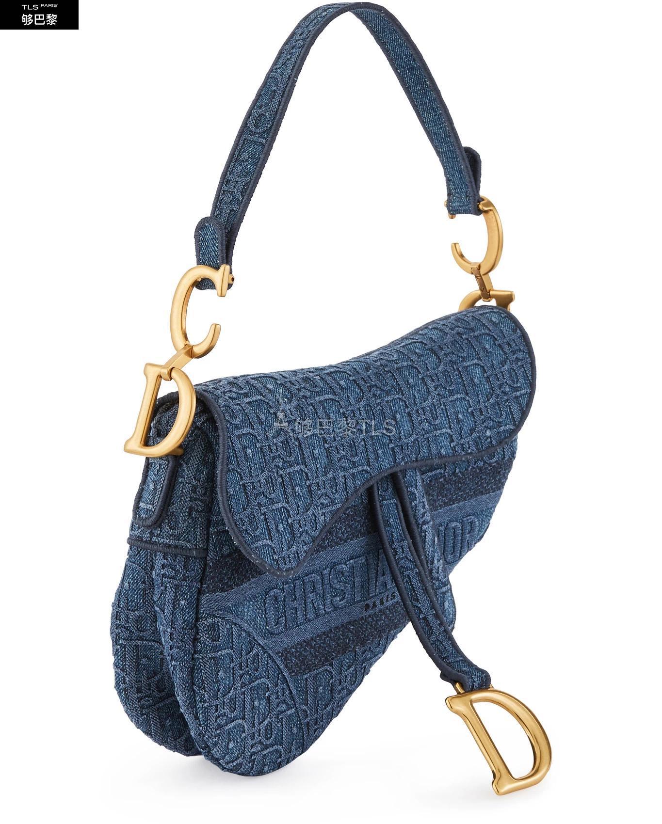 【包邮包税】 dior迪奥 21年春夏 女士 单肩包 saddle 中号刺绣手袋