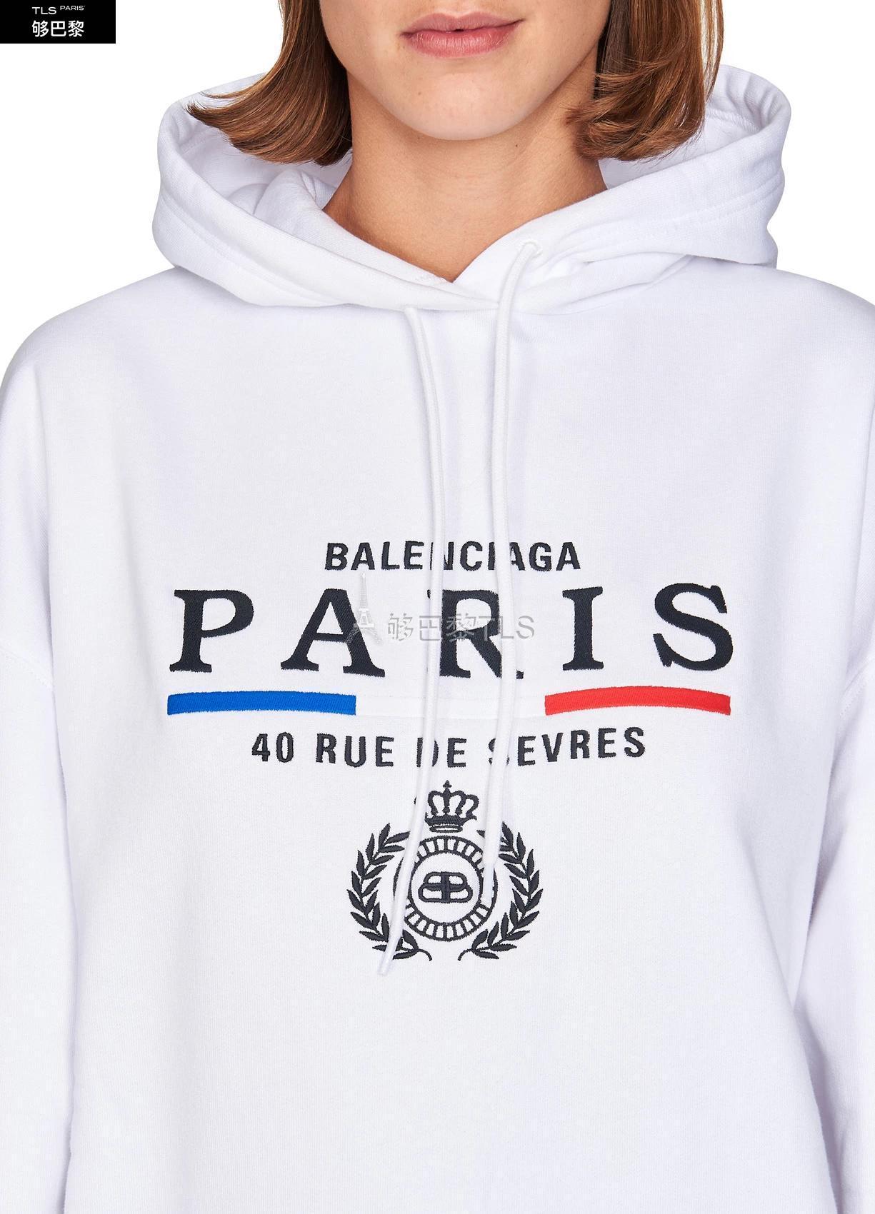 【包邮包税】 balenciaga巴黎世家 21年春夏 女士 卫衣 paris flag