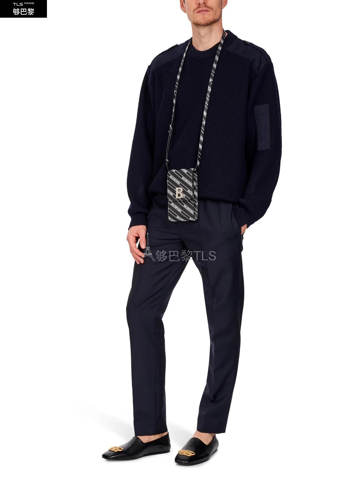 【包邮包税】 balenciaga巴黎世家 21年春夏 男士 针织衫 圆领套头衫