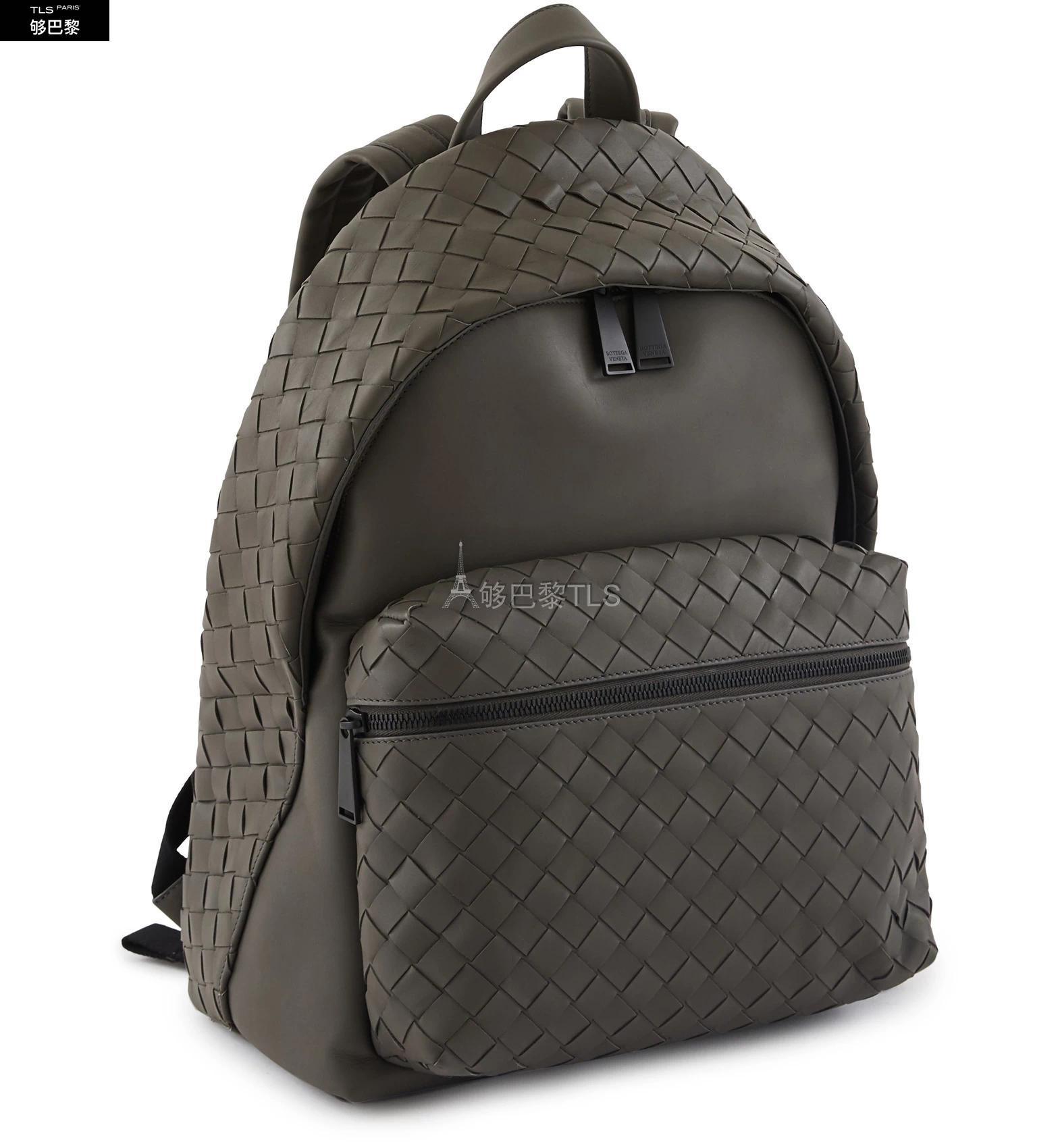 【包邮包税】 bv宝缇嘉 21年春夏 男士 双肩包 intrecciato 小牛皮革