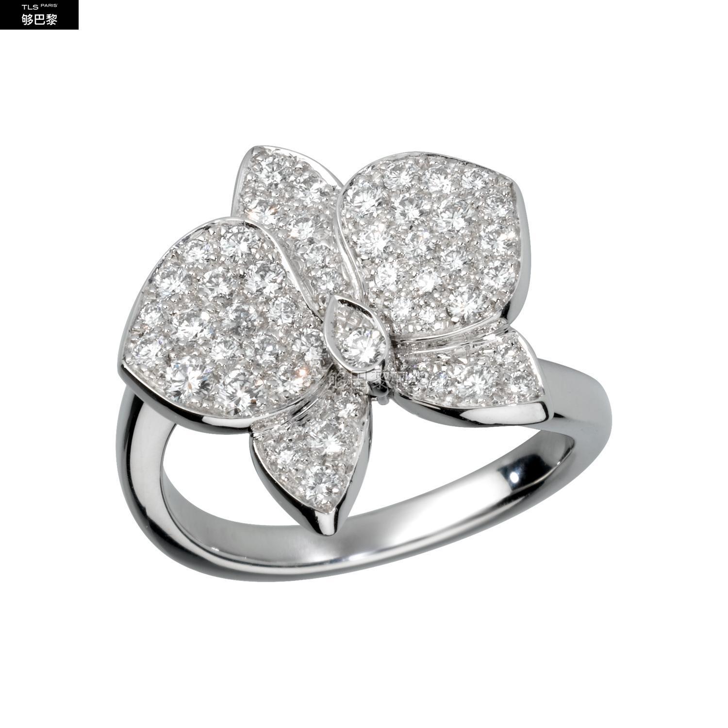【包邮包税】 cartier 21年春夏 女士 戒指 caresse dorchidees par