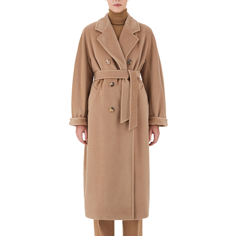 【包税】maxmara/麦丝玛拉 经典爆款101801系列 女士驼色羊毛长款大衣