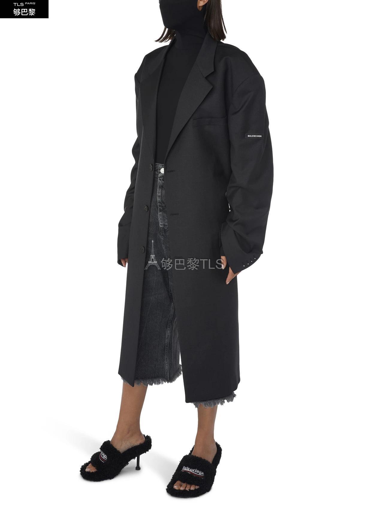 【包邮包税】 balenciaga巴黎世家 21年春夏 女士 大衣 宽松大衣 bal