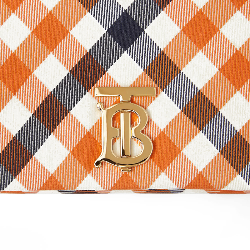 【包税】burberry/博柏利 2021春夏新款 lola系列 女士鲜橙色格子印花