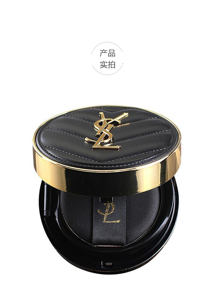 yves saint laurent/圣罗兰 明彩无暇羽毛墨水气垫粉底 皮气垫14g