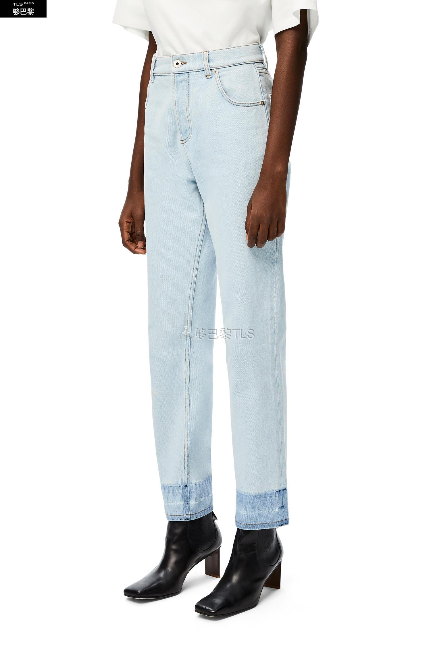 【包邮包税】 loewe罗意威 21年春夏 女士 牛仔裤 斜纹牛仔裤 s359331