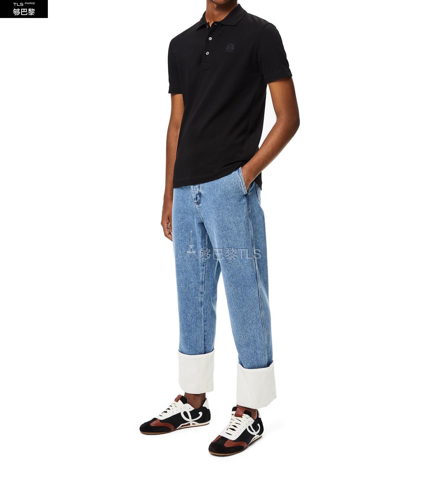 【包邮包税】 loewe罗意威 21年春夏 男士 牛仔裤 棉质渔夫石洗牛仔裤