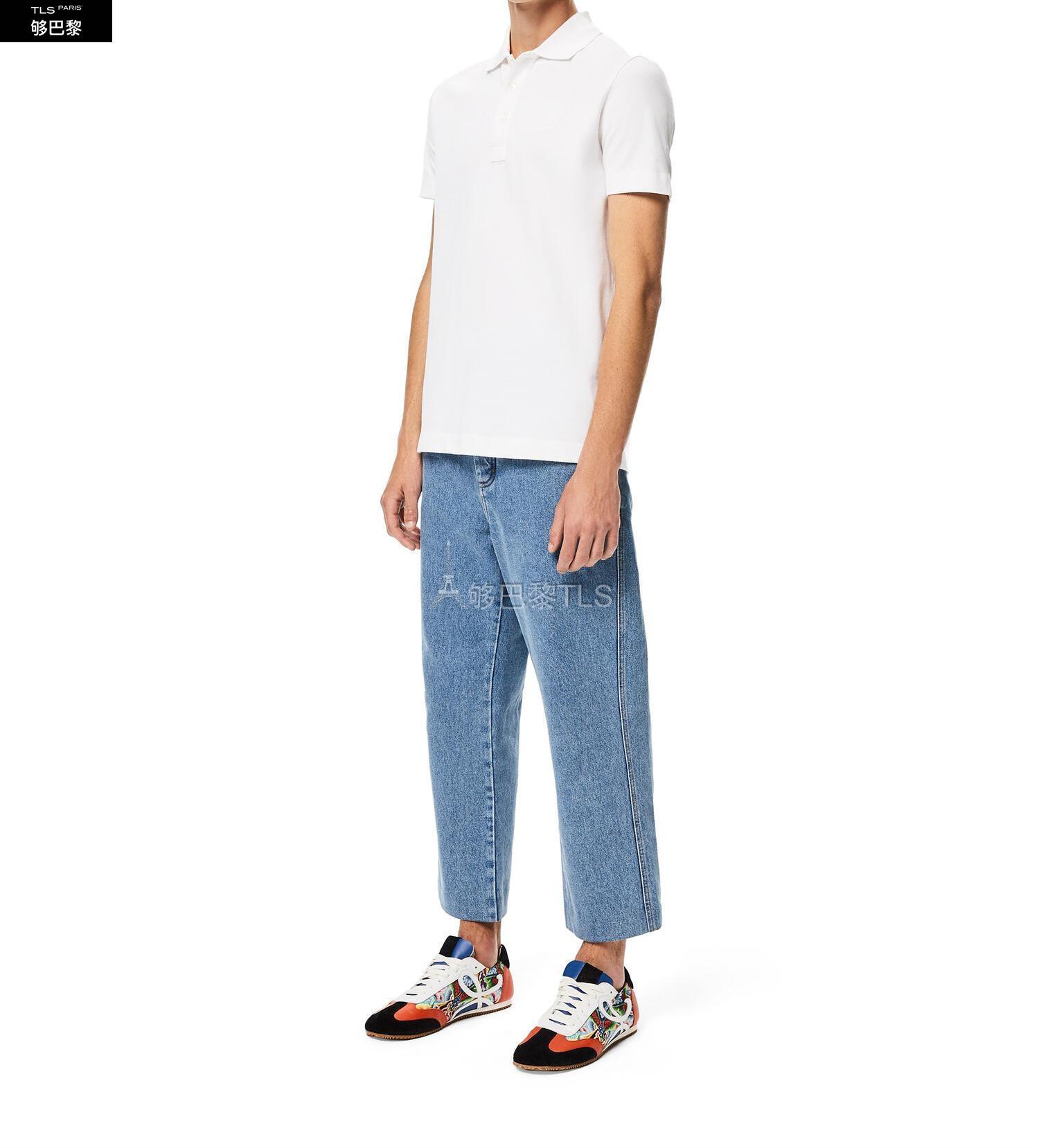 【包邮包税】 loewe罗意威 21年春夏 男士 短袖t恤 棉质 anagram 刺绣