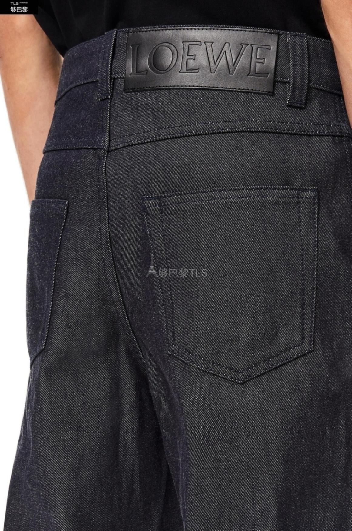 【包邮包税】 loewe罗意威 21年春夏 男士 休闲裤 棉质渔夫牛仔裤 h5