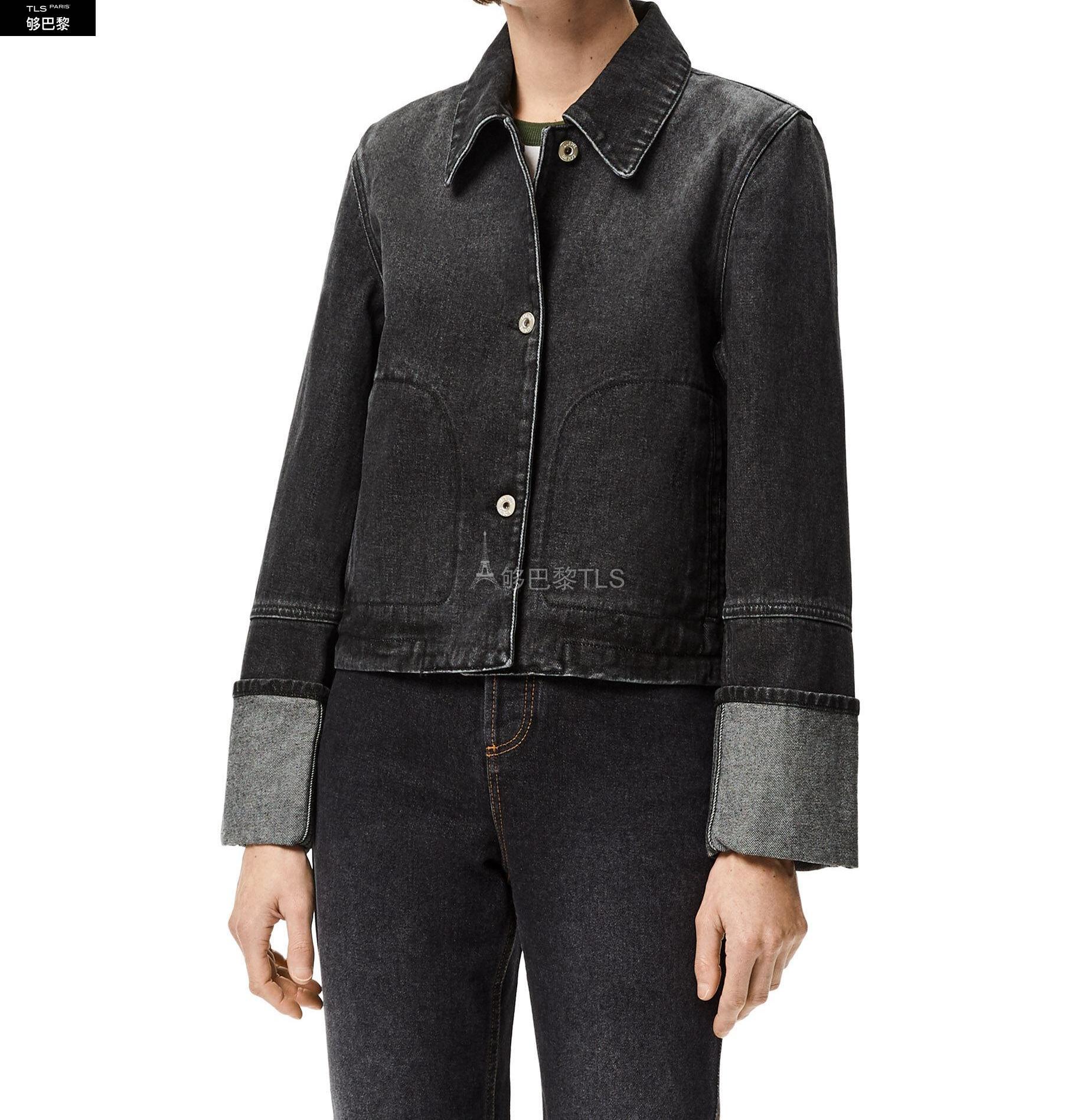 【包邮包税】 loewe罗意威 21年春夏 女士 夹克 牛仔纽扣夹克 s359330