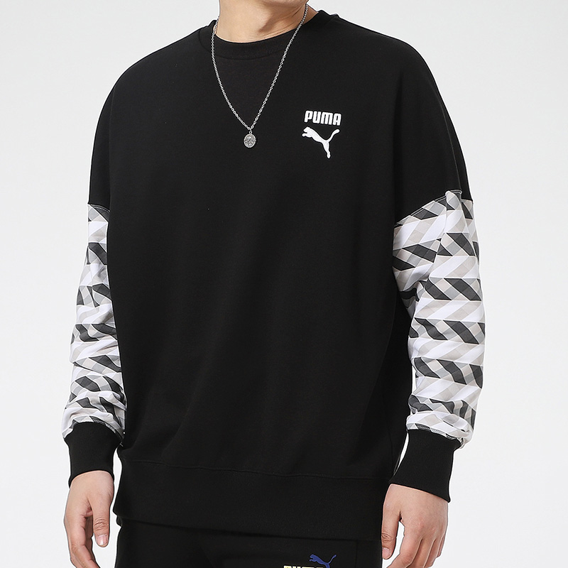 puma/彪马卫衣男2021春季新款运动服上衣休闲套头衫531488-51 lsspt