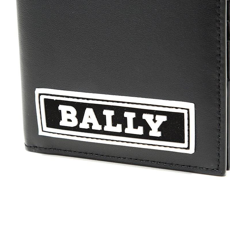 bally/巴利 男士 黑色logo图案皮质短款 钱包 6228995
