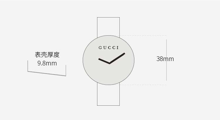 GUCCI/古驰 G-Timeless系列灵动蝴蝶刺绣图案石英表