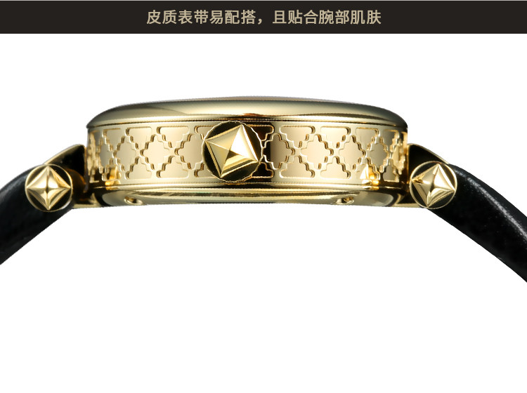 GUCCI/古驰 Diamantissima系列贝母表盘皮带石英女表YA141505