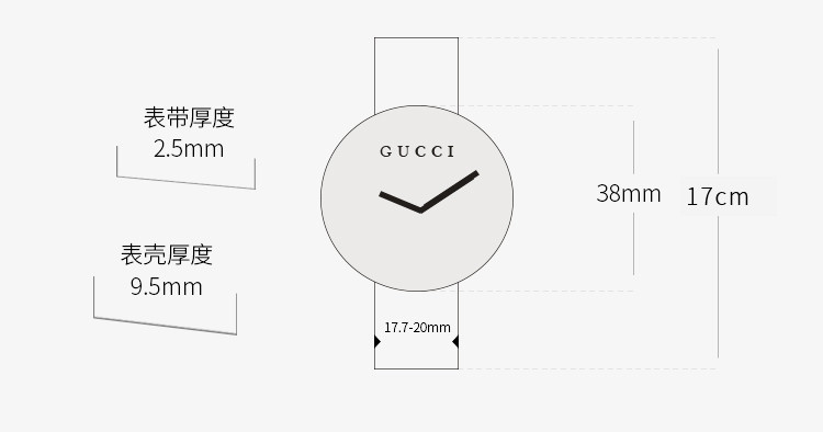 GUCCI/古驰 G-Timeless系列 复古印花设计蜜蜂图案石英表