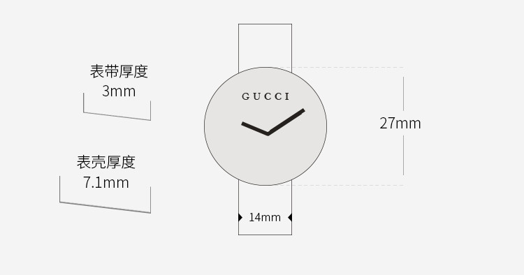 GUCCI/古驰 G-Timeless系列贝母表盘石英女表YA126544