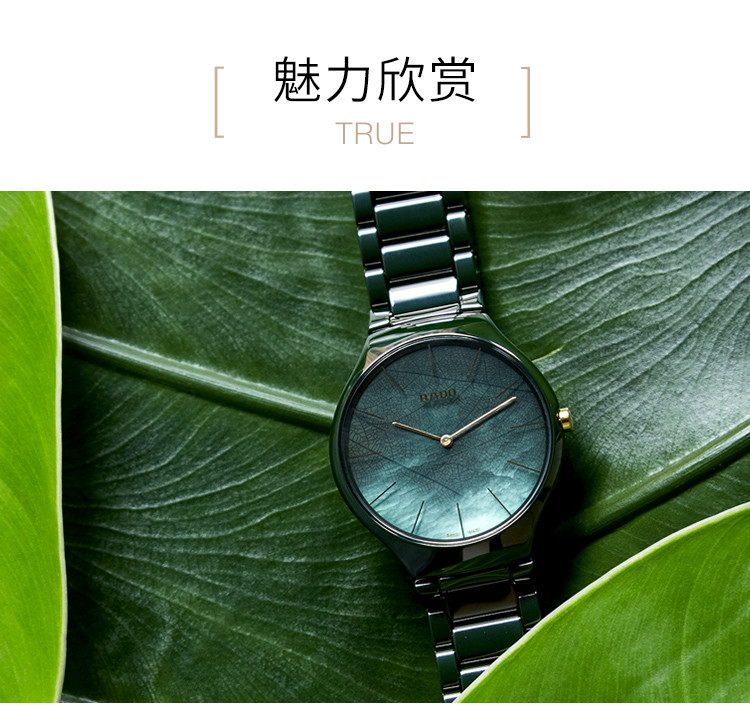 【汤唯同款】RADO/雷达 真薄系列 男士石英腕表 R27006912