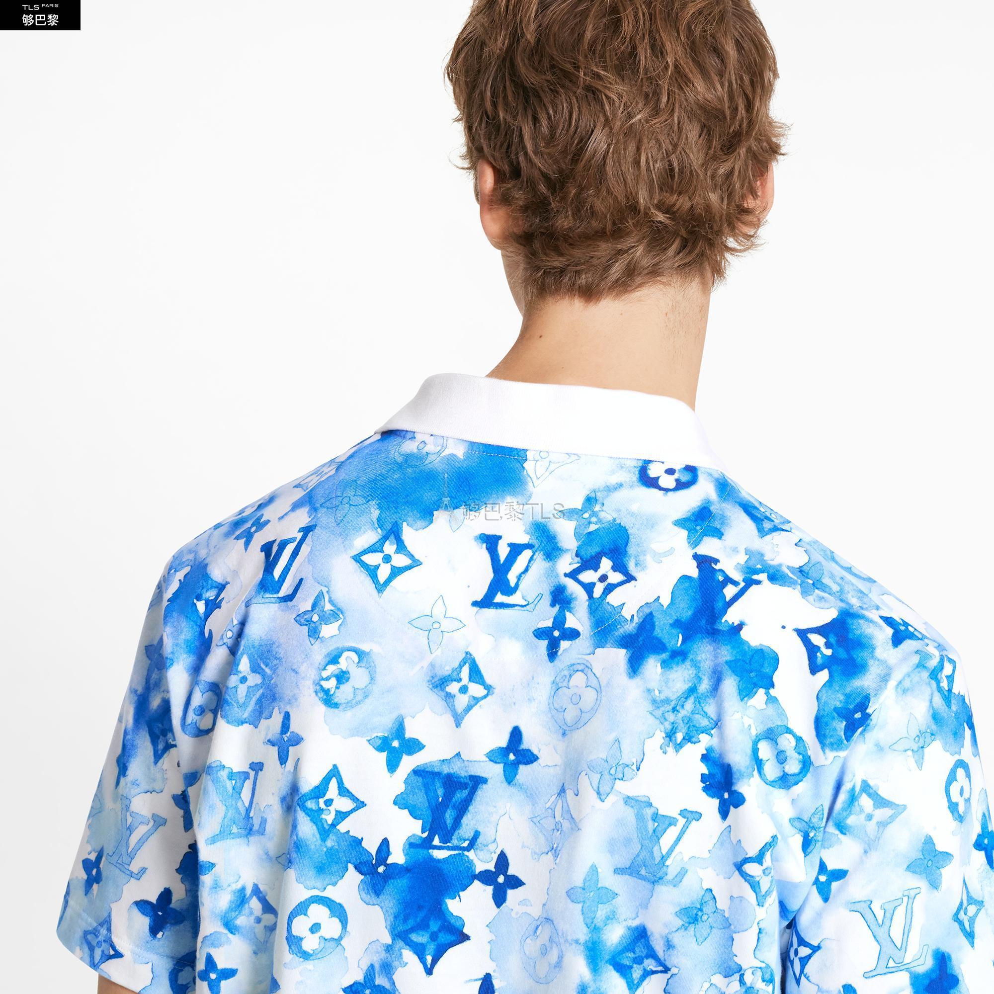 【包邮包税】 lv路易威登 21年春夏 男士 短袖polo watercolor