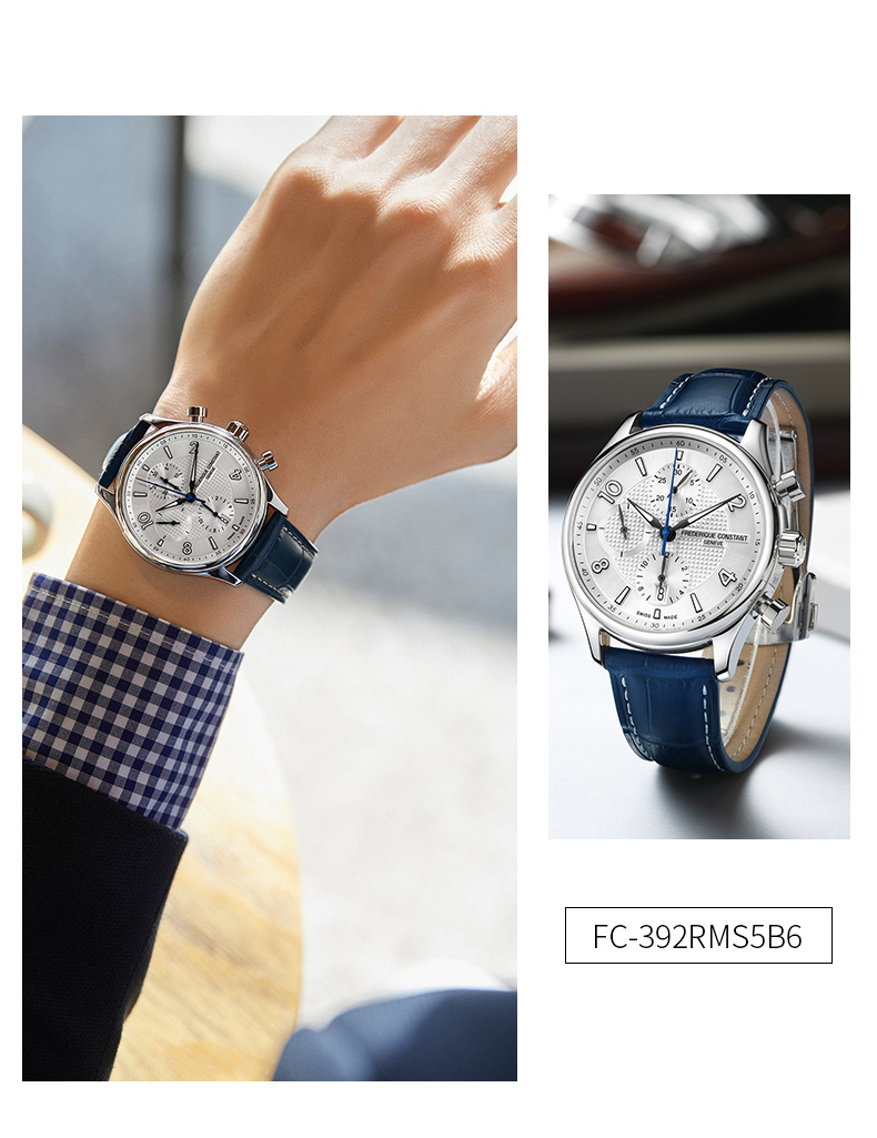 Frederique Constant/康斯登【全球限量2888枚】瑞士原装进口时尚休闲背透自动机械男表FC-392RMS5B6 赛艇模型