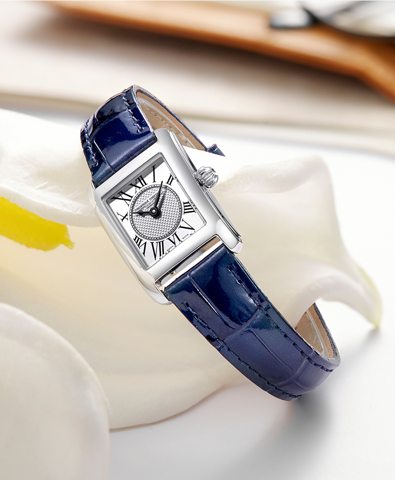 Frederique Constant/康斯登瑞士原装进口时尚休闲简约个性方盘石英女士腕表FC-200MC14/16