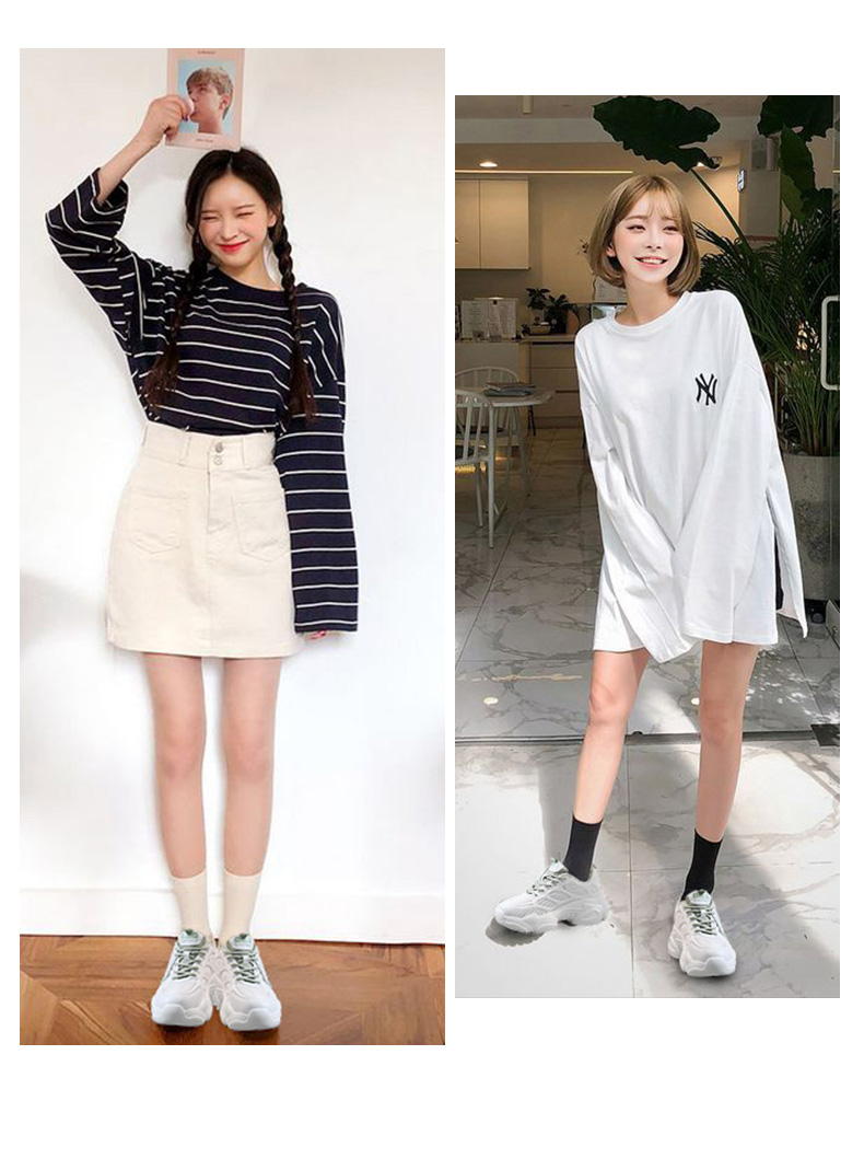 vbt 内增高 10cm8cm 运动高跟 小白女鞋子 新款厚底 老爹鞋 女秋季