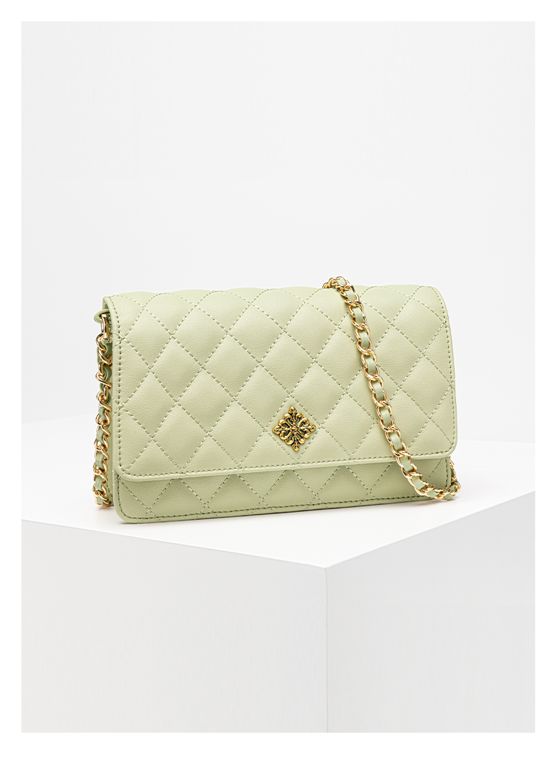 vh包包女包新款vanessa hogan/vanessa hogan 牛皮简约斜挎包单肩包菱