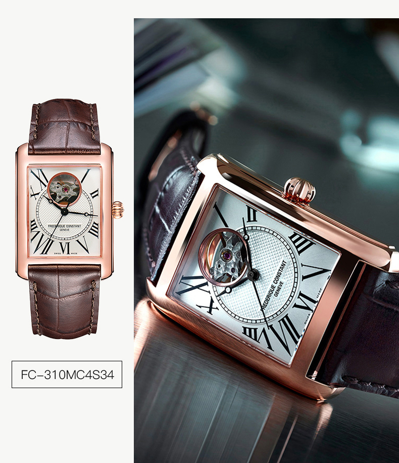 Frederique Constant/康斯登瑞士原装进口商务休闲个性方盘背透自动机械男表FC-310MC4S36