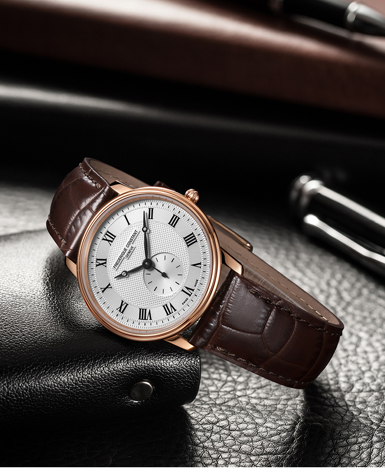 Frederique Constant/康斯登瑞士原装进口超薄石英情侣腕表FC-235M1S4