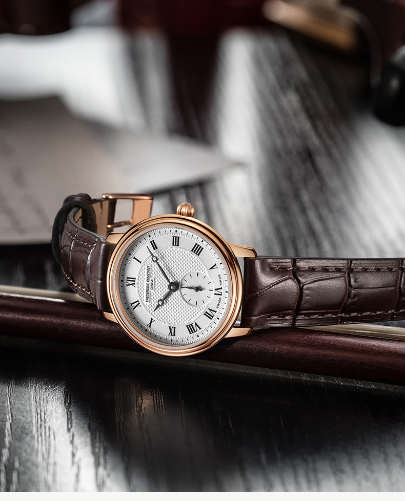 Frederique Constant/康斯登瑞士原装进口超薄石英情侣腕表FC-235M1S4