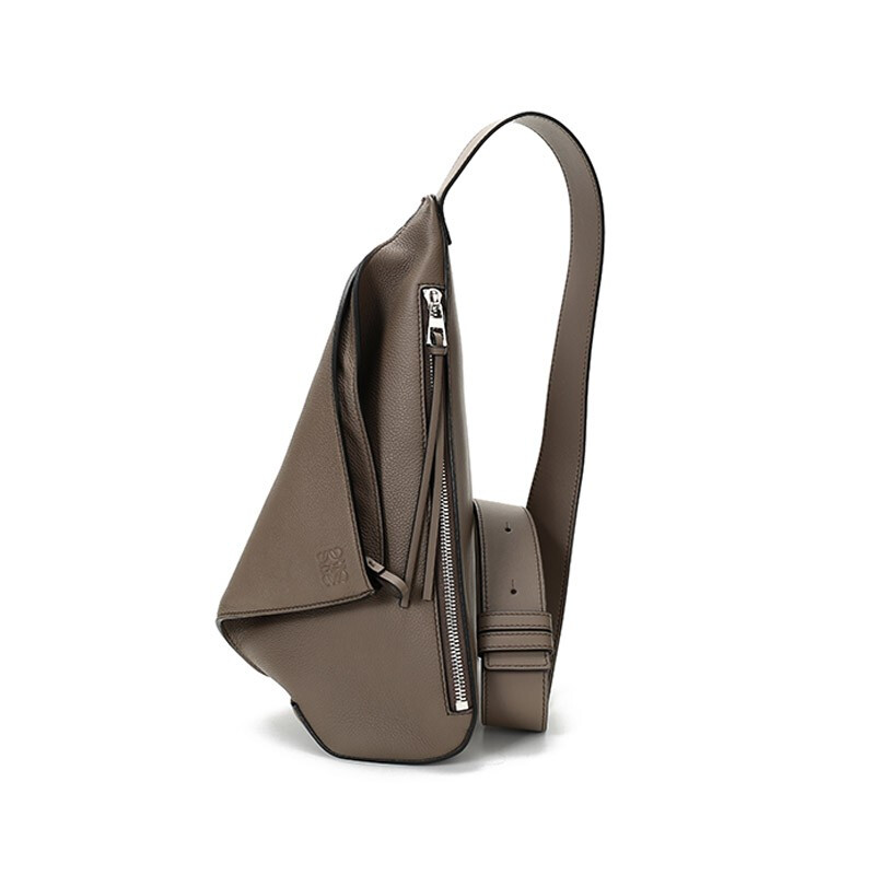 【包邮包税】loewe/罗意威 男士 经典黑色/卡其色 皮