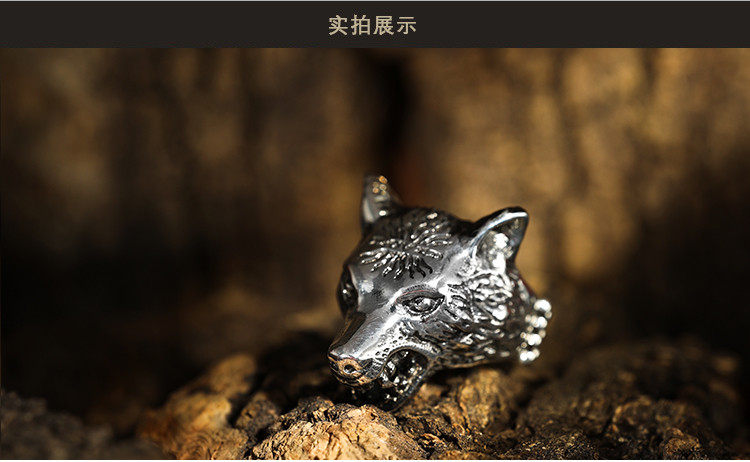 gucci/古驰angryforest系列霸气狼头戒指