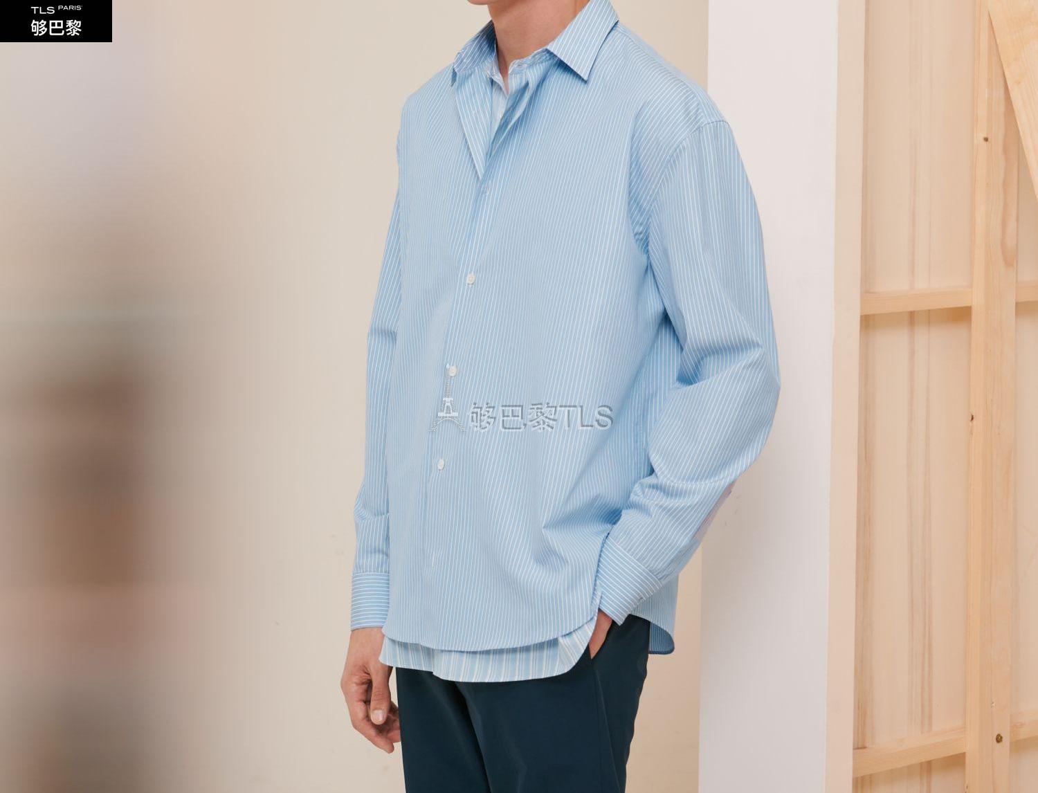 【包邮包税】 hermes爱马仕 21年春夏 男士 长袖衬衫 chemise boxy