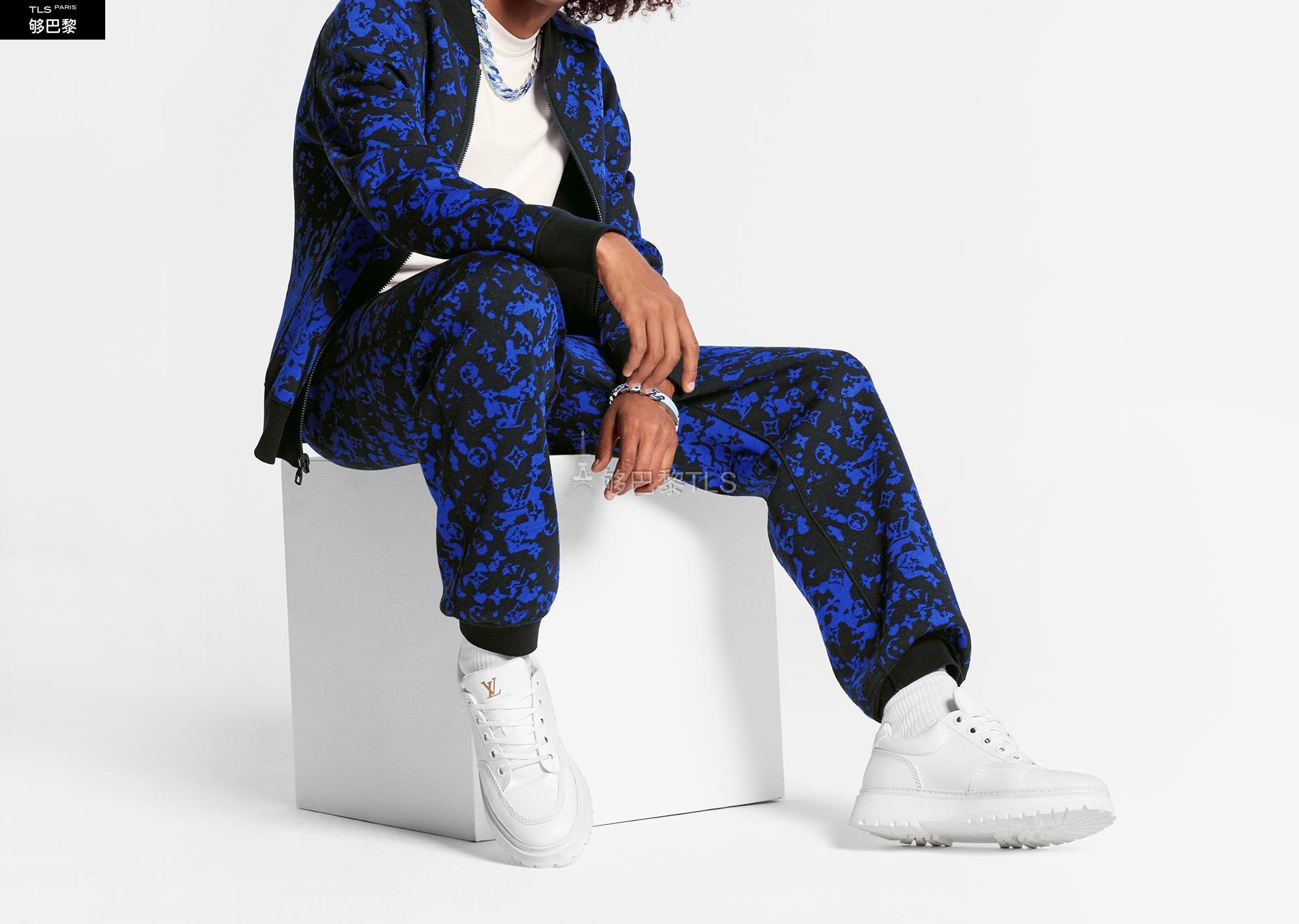 【包邮包税】 lv路易威登 21年春夏 男士 休闲裤 迷彩提花双面长裤 1a