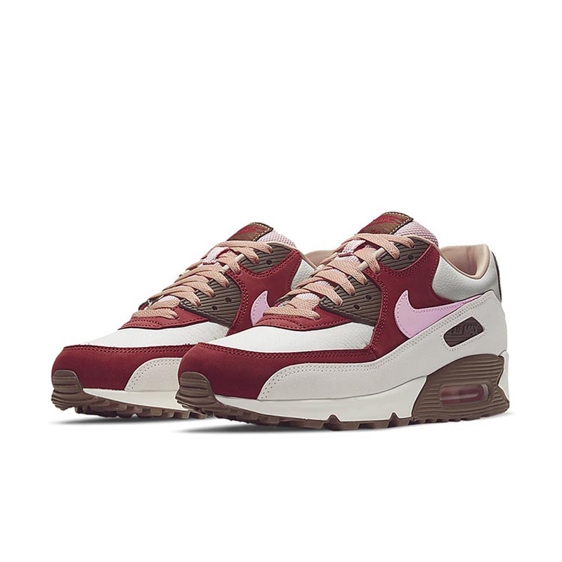 nike/耐克 air max 90 nrg bacon max90 白紅粉 培根 復古運動跑步鞋