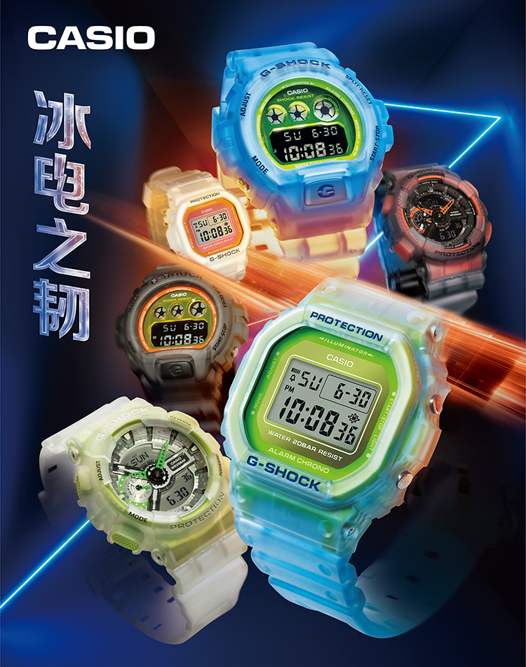 CASIO/卡西欧gshock5600小方块系列男士运动户外时尚防水男士手表