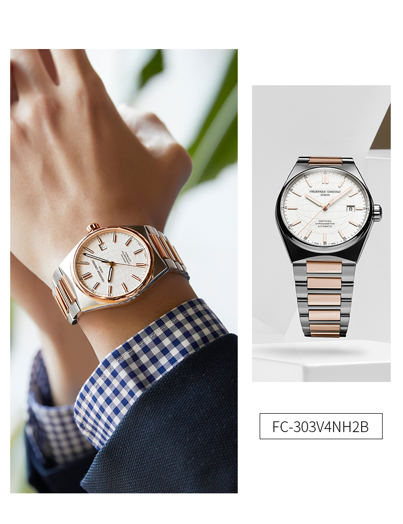 Frederique Constant/康斯登瑞士原装天文台认证背透自动机械男表FC-303V4NH2B