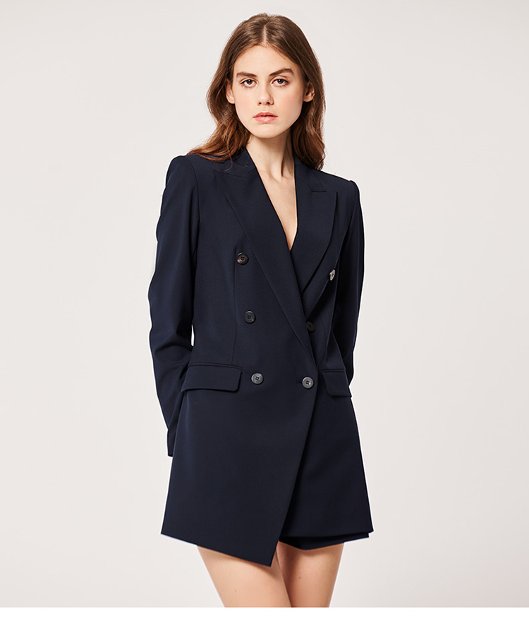 【maryling玛俪琳 女士连体裤】maryling/玛俪琳2021春季时尚双排扣不