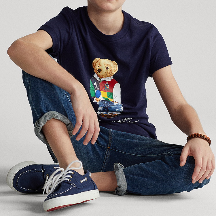 ralphlauren/拉夫劳伦poloralphlauren男童21年春polo熊棉质平纹针织