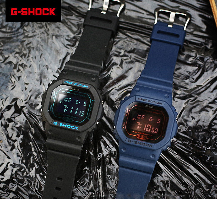 CASIO/卡西欧 G-SHOCK系列小方块防水男表DW-5600BBM-2PR