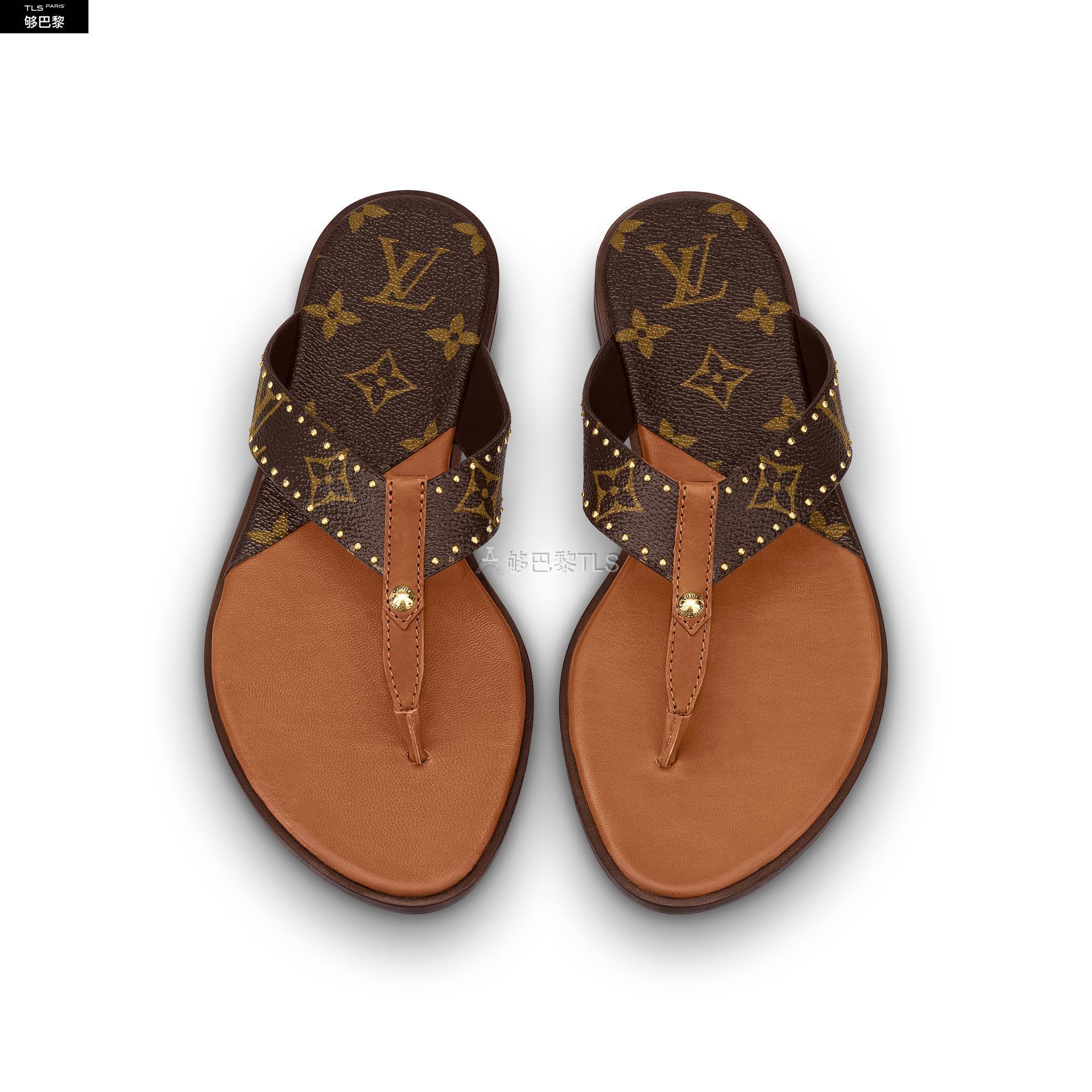 【包邮包税】 lv路易威登 21年春夏 女士 平底凉鞋 sunny 平底人字拖