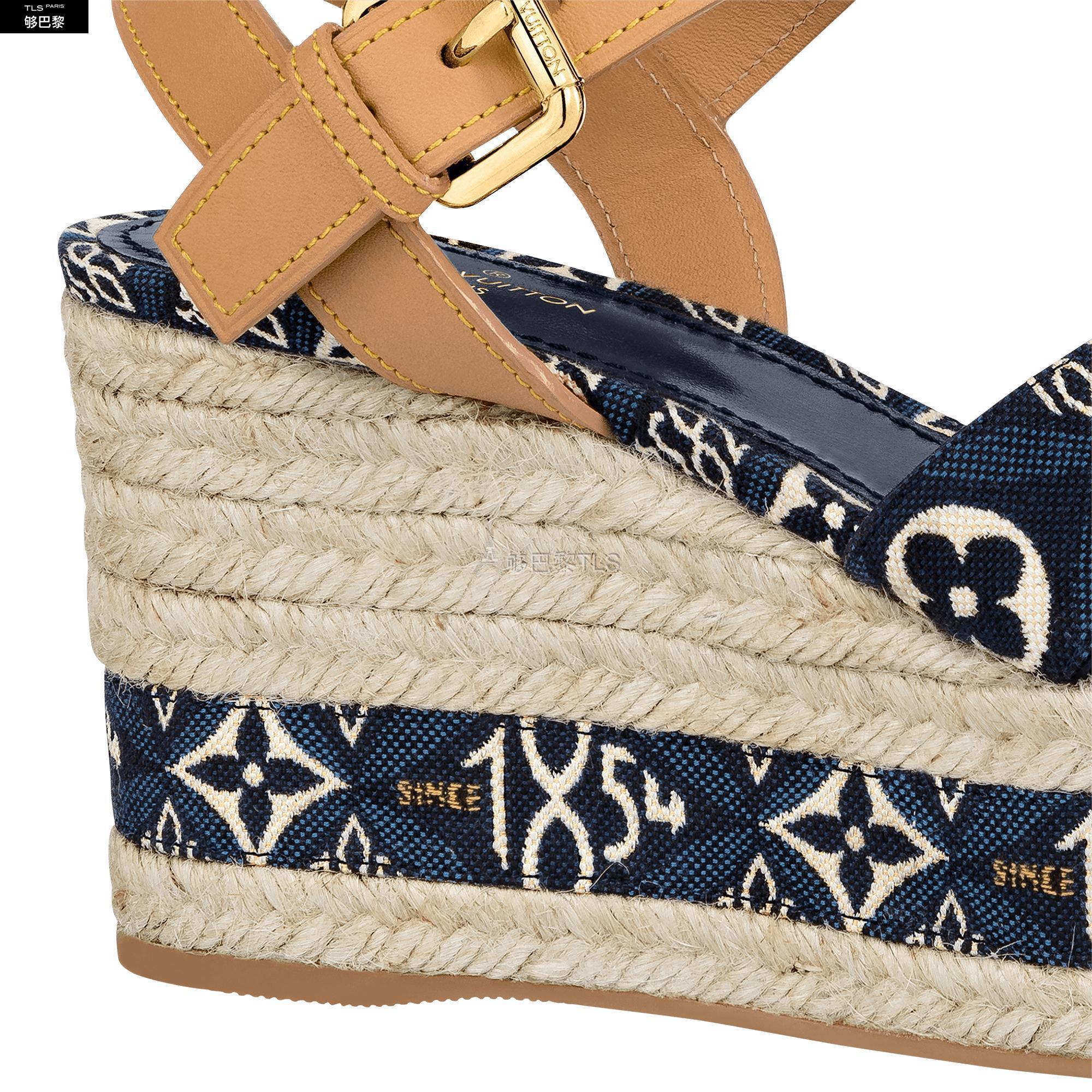 【包邮包税】 lv路易威登 21年春夏 女士 厚底凉鞋 sandale compensee