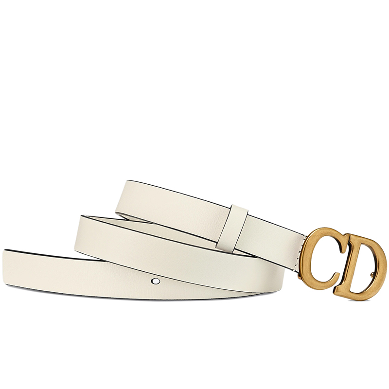 【包税】dior/迪奥 2021年新款 女士拿铁色超软小牛皮腰带20毫米b0042